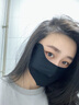 素锦初澜防晒口罩女夏季骑开车防紫外线面罩透气冰丝立体遮阳加大薄款男 原版高品质短款【黑色】 实拍图