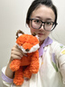 捉趣吉姆尼河马毛绒玩具可爱公仔软小河马玩偶抱睡布娃娃女生生日礼物 吉姆尼狐狸 全长约35cm 实拍图