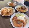 甜雅静仿瓷密胺盘子商用餐具圆形塑料碟子圆盘火锅菜盘白色快餐自助餐盘 浅盘 10英寸 实拍图