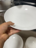 陶相惠 骨瓷盘子饭盘纯白深盘10只装家用8寸陶瓷菜盘汤盘简约中式餐具 晒单实拍图