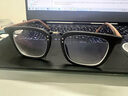 蔡司（ZEISS）镜片可选木质复古商务全框近视眼镜男有度数变色防蓝光眼睛架7085 木纹棕 定制1.61防蓝光镜片0-500度 实拍图