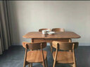 妃儿巢 白蜡木餐桌椅全实木原木纯木功能家日式简约现代小户型折叠伸缩 餐桌【110-140】 实拍图