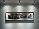 泓砚国画山水画靠山图客厅风景流水生财装饰沙发背景墙壁办公室挂画 新款铜角工艺165*50cm/幅 实拍图