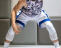 准者（RIGORER）护膝防撞七分裤运动篮球护具男女膝盖半月板跑步健身夏薄款护具 白色 L 实拍图