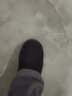 森馬（Senma）雪地靴韩版百搭短筒加绒保暖平底棉鞋男靴719416203 黑色 44码 实拍图