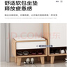 宾森堡（BINSENBAO）北欧入户实木鞋柜带换鞋凳玄关隔断收纳阳台柜客厅家用门口鞋橱 【升级ENF全实木板】鞋柜长120CM 不带换鞋凳 实拍图