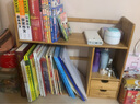 康千秋桌面书架小书架收纳整理储物架简易学生伸缩迷你桌上置物架子 双层单抽屉58款 实拍图