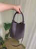 viney斜挎包包女包牛皮水桶包编织包大容量生日新年礼物送女友老婆 【香芋紫】实用高档洋气手提包 百搭通勤时尚中年妈妈包 实拍图