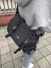 伊梵络 刘耀文同款日系潮牌小众大容量斜挎邮差包机能包男女休闲工装包 黑色大号 实拍图