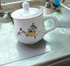 陶沁泉陶瓷杯茶杯水杯杯子带盖景德镇办公杯骨瓷茶具山水中式仿古复古 硕果累累320毫升 实拍图