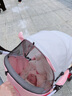 豪威 婴儿推车超轻便携可坐可躺折叠高景观婴儿童车宝宝BB手推伞车 餐盘款灰粉+可坐躺+双向推+水洗 实拍图