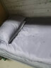 眠度床上四件套纯棉100%全棉床单被罩被套床笠单人宿舍磨毛刺绣裸睡 灰粉 单件被套150x200cm 实拍图