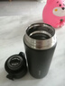 乐扣乐扣（LOCK&LOCK）缤纷弹跳盖保温杯水杯不锈钢杯316不锈钢学生男女便携随手杯 黑色-350ml 实拍图