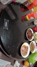 富得莱饭菜保温板家用暖菜板带电磁炉火锅多功能餐桌加热菜板电动转盘神器 黑触控手动转盘暖菜无火锅 80cm 实拍图