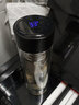 树彬智能双层玻璃杯子男女士车载茶水分离杯带盖过滤家用泡茶叶水杯 刚色（不显温）450ml 实拍图