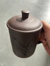 茗茶艺壶 宜兴紫砂杯泡茶杯功夫茶具盖杯办公带盖会议杯非陶瓷水杯 兰花盖杯 实拍图