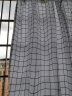诺罗 日式窗帘北欧ins黑白格子简约现代成品落地飘窗客厅工作室半遮光 格子布普通挂钩款 宽2米*高2米/1片 实拍图