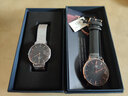 丹尼尔惠灵顿（DanielWellington）DW手表女 流金女士手表简奢石英欧美腕表 生日礼物送女友 32mm银边黑盘银色钢带-DW162 实拍图