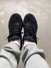 361°男鞋黑色运动鞋男跑步鞋网鞋秋冬季新款透气网面大码休闲旅游鞋子 曜石黑2262 39 实拍图