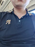 啄木鸟t恤男翻领夏季潮流男士短袖冰丝棉polo汗衫2024夏款高端体恤半袖T 黑色 XL【推荐120-135斤】 实拍图