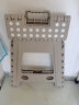 宜瑞思 塑料折叠凳子加厚便携式手提小板凳马扎浴室凳户外休闲板凳 卡其灰（45厘米高） 实拍图