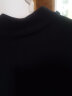 真维斯（JEANSWEST）毛衣男秋冬新款针织衫青少年针线衫内搭保暖百搭纯色打底衫毛线衫 黑（半高领） XL(推荐130-150斤) 实拍图