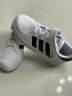 adidas BREAKNET C魔术贴板鞋小白鞋男女小童阿迪达斯官方轻运动 白/黑 33.5(205mm) 实拍图