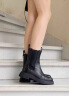 思加图冬季新款切尔西靴厚底烟筒靴中筒靴女皮靴EFV04DZ2 黑色（单里） 36 晒单实拍图