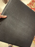 阔邺可定制双面夏季藤席木草凉席冰丝凉垫椅坐垫电脑椅餐椅垫飘窗垫 冰丝黑色+藤席古韵 50x50CM 用于办公椅老板椅 实拍图
