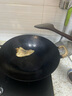 南部池永日本南部铁器原装进口老式双耳手工铸铁锅家用无涂层炒菜锅不易粘 原装进口圆底中華锅代开锅 36cm 实拍图