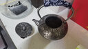 山本堂日本原装进口砂铁壶纯手工铁壶煮茶器铸铁泡茶壶家用煮茶壶套装 扁の樱花砂铁壶 1400ml 慢工佳品 实拍图