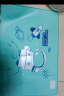古私（Gusi）餐垫小学生硅胶隔热桌垫防水防油儿童书桌午餐垫子 蓝白色40*60cm 实拍图