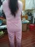 缤棉睡衣女春夏季翻领开衫长袖长裤套装秋冬季女士韩版家居服可外穿 粉色开衫 XL 实拍图