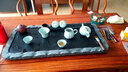 茶锦记乌金石茶盘茶具套装功夫茶具盘茶盘石家用简约茶托茶台 四书五经 80*40*3单茶盘（至简版） 实拍图