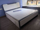 上林春天 床 实木床 主卧大床双人床中古风纯实木婚床套装组合卧室家具 床+天然乳胶床垫（原木色） 1500*2000 升级款 实拍图