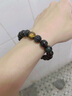 百老石 天然彩虹眼黑曜石雕刻珠双貔貅手链 虎眼石男女款手串10mm-16mm  彩虹眼双貔貅手链（10mm） 实拍图