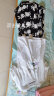纯棉白色短袖t恤女修身型夏季新款运动风休闲女士半袖上衣 白色圆领：Samanlhn羽毛 L 105-115斤 实拍图
