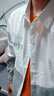 真维斯（Jeanswest）春夏季长袖格子衬衫男士新款日系白色衬衣男痞帅休闲外套男 G19白色 L 120-140斤 实拍图