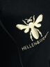 Hellen&woody奢侈男士夏季新品保罗衫时尚修身款纯色金属金标图案休闲POLO 黑色 54 实拍图