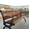 紫叶公园椅户外长椅休闲防腐室外长凳全碳纤维长条椅公园椅子座椅 咖啡色1.2m 实拍图