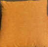 居八佰纯色亚麻沙发抱枕样板房靠垫客厅床头民宿靠枕套现代简约腰枕 橘黄色（加厚素色亚麻） 60*60cm抱枕套(不含芯) 实拍图