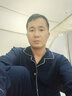 南极人纯棉睡衣男秋冬季长袖长裤休闲宽松开衫可外穿男士全棉家居服套装 暮光绿 2XL /140-160斤左右 实拍图