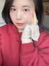 原谅色韩版半指手套冬季骑行保暖防寒女生可爱露指毛线学生写字翻盖手套 卡其色 实拍图