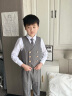 衣诺坊儿童西服马甲套装男童演出服灰色礼服 高级灰：马甲套装 130CM 实拍图