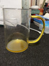 天喜（TIANXI）观山茶水分离杯玻璃高颜值办公室泡茶杯子耐高温过滤喝水茶道杯 【透明色】玻璃把手-500ml 实拍图