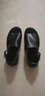 燎华（liaohua）罗马凉鞋男潮2023发型师凉鞋青年男式皮凉鞋真皮牛皮男士凉皮鞋夏 2000黑色 40码（全牛皮保证） 实拍图