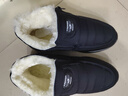 布瑞京冬季纯羊毛男棉鞋老北京布鞋东北保暖中老年爸爸鞋防滑软底棉鞋男 黑色男款 40 实拍图