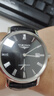 冠琴（GUANQIN）瑞士认证手表男士机械表 超薄简约中学生男表 精钢商务绅士名表 罗马黑皮本黑 实拍图
