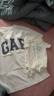 Gap男女装2024夏季新款拼接字母logo短袖T恤简约百搭上衣466766 白色 170/92A(M) 亚洲尺码 晒单实拍图