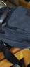 英伦商务男士单肩包帆布包斜挎包挂包 韩版户外休闲男包斜跨包学生背包小包包 黑色 实拍图